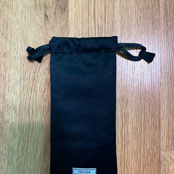 Prada PR 17WS Black Plastic Rectangle Sunglasses Grey Lens - Picture 8 of 8